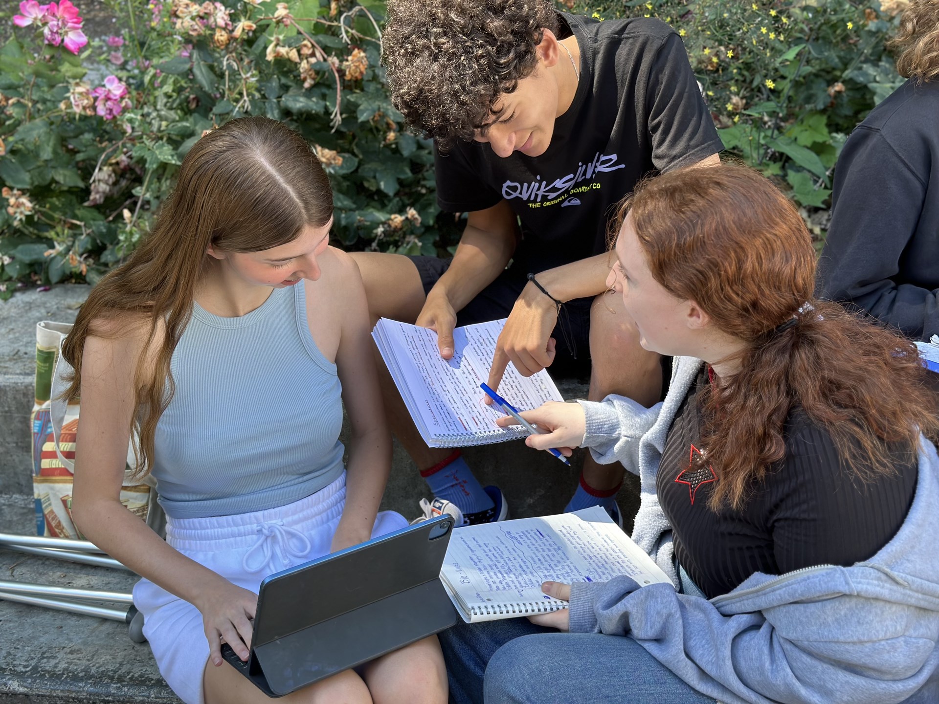 Image of chatting group of students